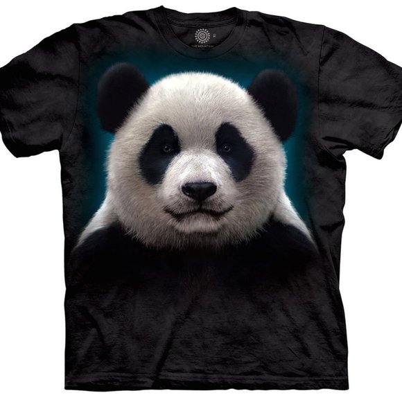 The Mountain Other - The Mountain Panda Bear Giant Kung Fu Good Luck Animal Black Adult Shirt S-3X